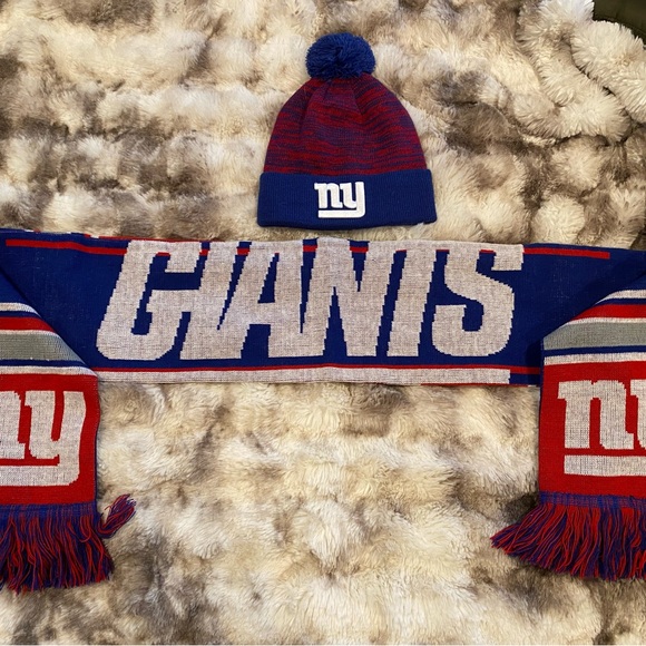New York Giants NFL Beanie & Scarf one size - Picture 1 of 10